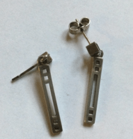 Mackintosh inspirerede sølv øreringe