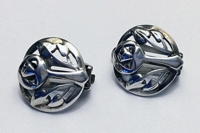 Mackintosh inspirerede sølv øreringe