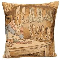 Tapestrypude med kaniner
