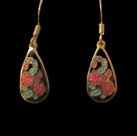 Fine emalje øreringe