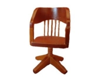 Drejestol af træ
