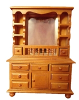 Skab med skuffer og spejl