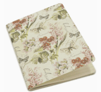 Romantisk noteshæfte med blomster