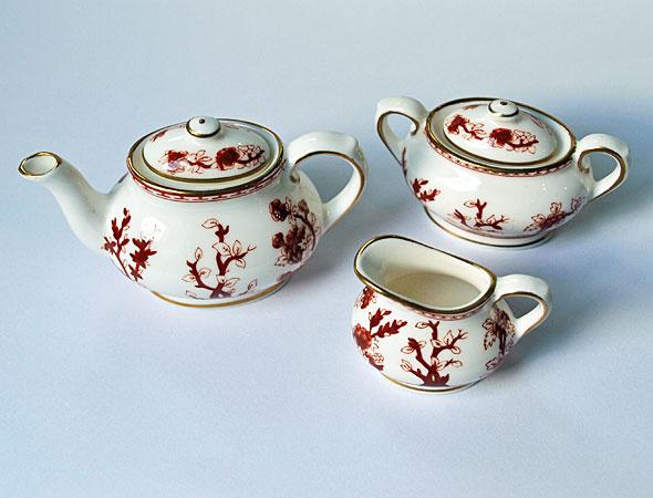 Vintage Miniature te-sæt i porcelæn fra Coalport