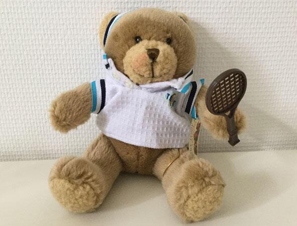 Tennisspillerbamse fra "The Teddy Bear Collection"