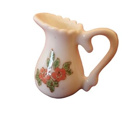 Porcelænskande med bølget kant