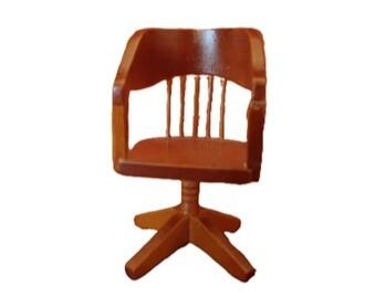 Drejestol af træ
