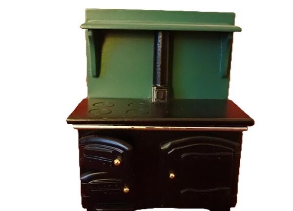 Fint komfur med hylde