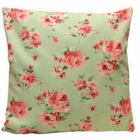 Romantisk pude med blomster