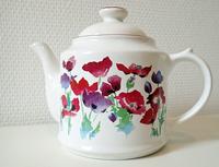 VINTAGE sød lille tepotte med blomster