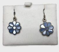 Øreringe med emailjeblomster