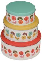 Sæt med 3 runde dåser